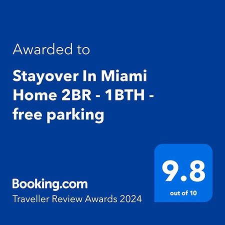 Stayover In Miami Home 2Br - 1Bth - Free Parking Exteriér fotografie